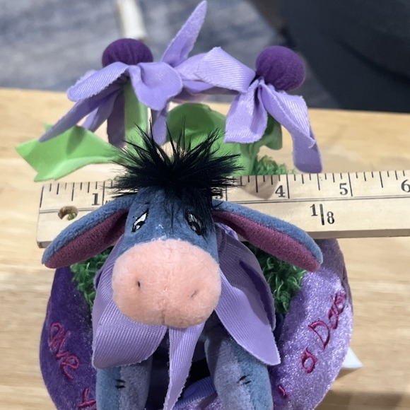 Eeyore In Flower Pot Disney Store Plush Daisy Stuffed Toy - Picture 14 of 14